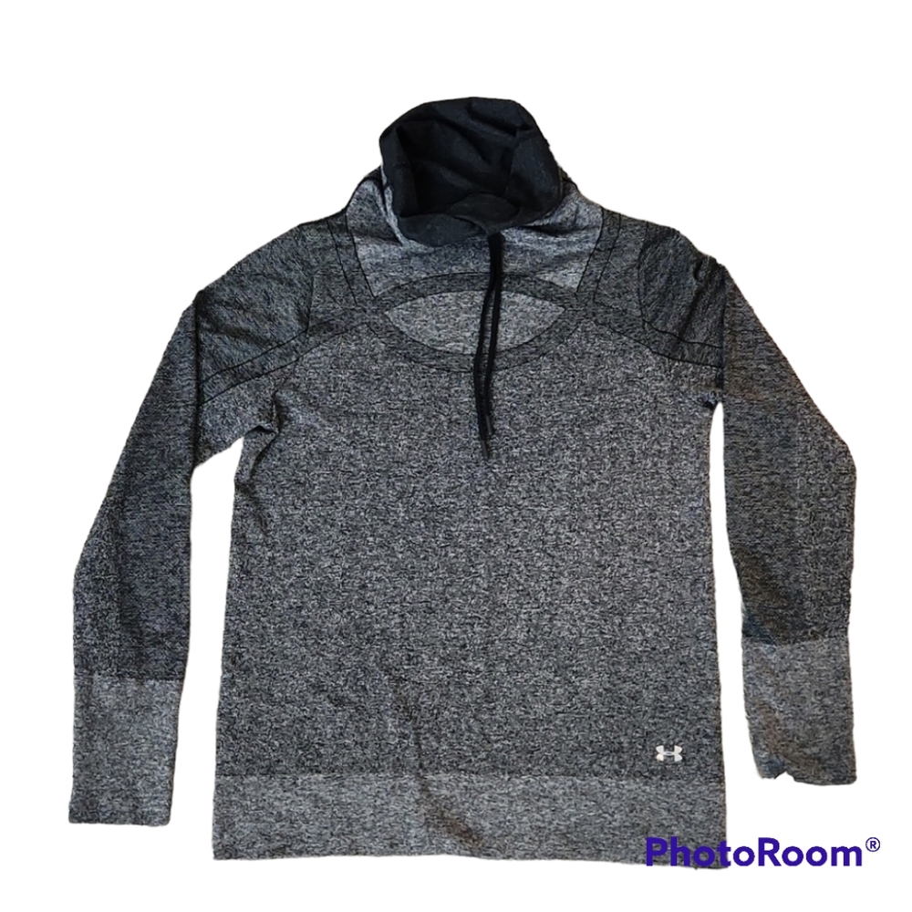 Under Armour Pullover Sweater Lightweight Threadborne Seamless Funnel Neck sz XL